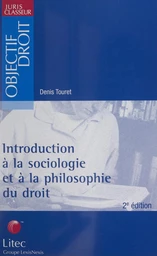 Introduction à la sociologie et à la philosophie du droit