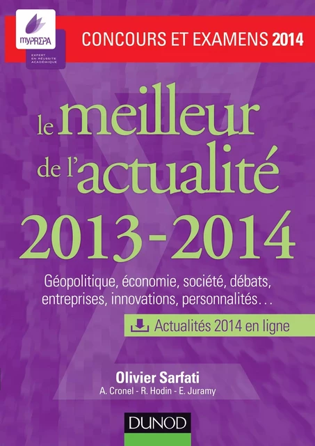 Le meilleur de l'actualité 2013-2014 - Concours et examens 2014 - Olivier Sarfati - Dunod