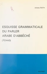 Esquisse grammaticale du parler arabe d'Abbéché (Tchad)