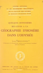 Quelques hypothèses relatives à la géographie d'Homère dans « L'odyssée »