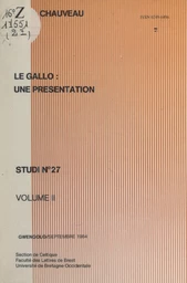 Le gallo : une présentation (2)