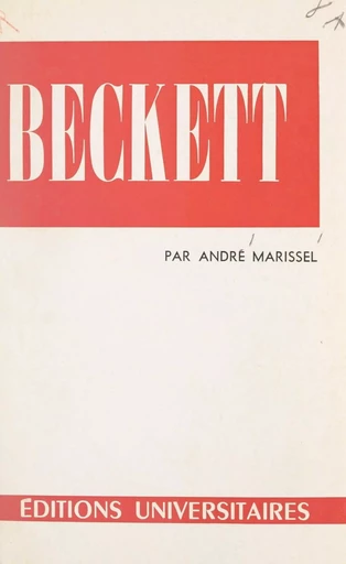 Samuel Beckett - André Marissel - FeniXX réédition numérique