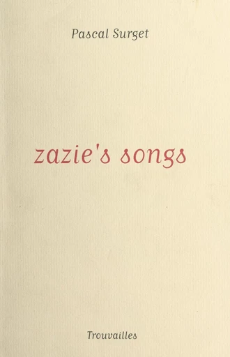 Zazie's songs - Pascal Surget - FeniXX réédition numérique