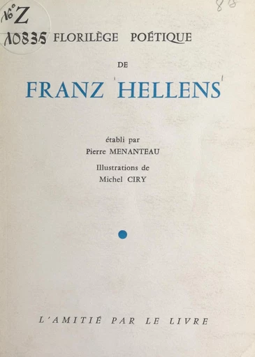 Florilège poétique - Franz Hellens - FeniXX réédition numérique