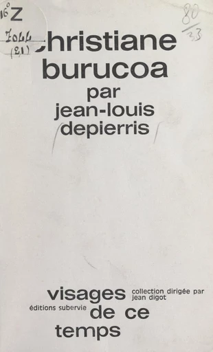 Christiane Burucoa - Jean-Louis Depierris - FeniXX réédition numérique