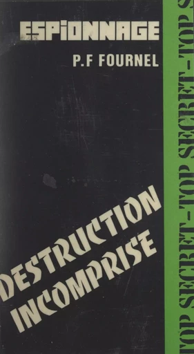 Destruction incomprise - P.-Franck Fournel - FeniXX réédition numérique