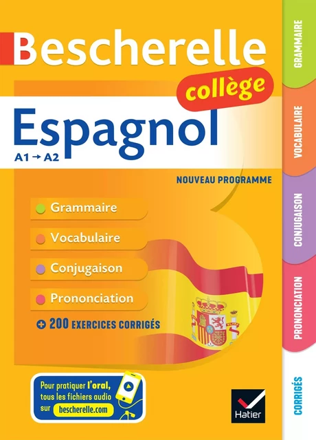 Bescherelle collège - Espagnol  (6e, 5e, 4e, 3e) - Monica Castillo Lluch, Jean-Baptiste Crespeau, Marta Lopez-Izquierdo - Hatier