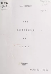 Une expérience de Dieu