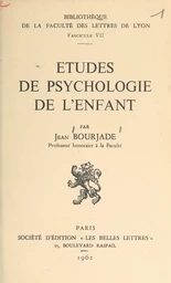 Études de psychologie de l'enfant