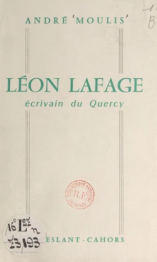 Léon Lafage - André Moulis - FeniXX réédition numérique