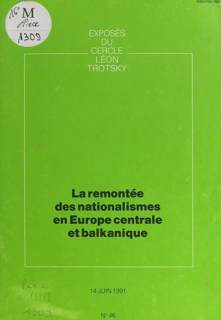 La remontée des nationalismes en Europe centrale et balkanique -  Cercle Léon Trotsky - FeniXX réédition numérique