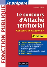 Le concours d'attaché territorial - 4e éd.