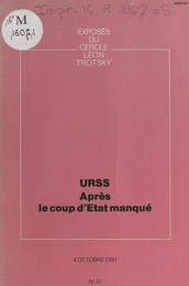 URSS, après le coup d'État manqué