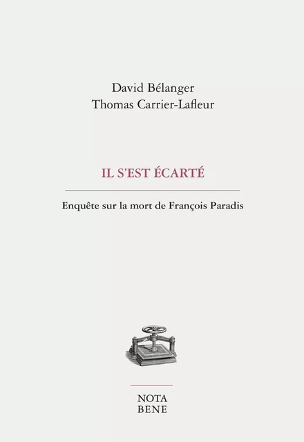 Il s'est écarté - David Bélanger, Thomas Carrier-Lafleur - Groupe Nota bene