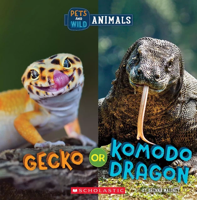 Gecko or Komodo Dragon (Wild World: Pets and Wild Animals) - Brenna Maloney - Scholastic Inc.