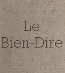 Le bien-dire