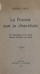 La France que je cherchais