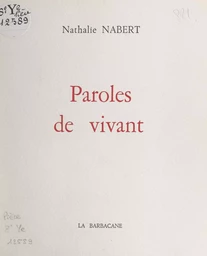 Paroles de vivant