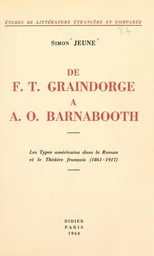 De F. T. Graindorge à A. O. Barnabooth