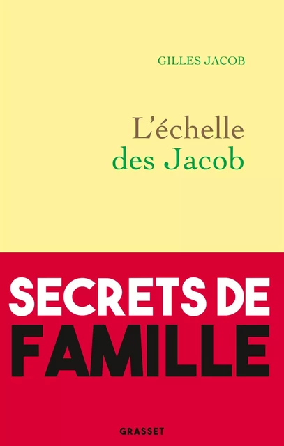 L'échelle des Jacob - Gilles Jacob - Grasset