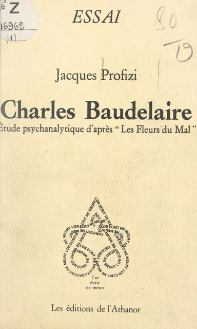 Charles Baudelaire - Jacques Profizi - FeniXX réédition numérique