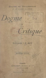 Dogme et critique