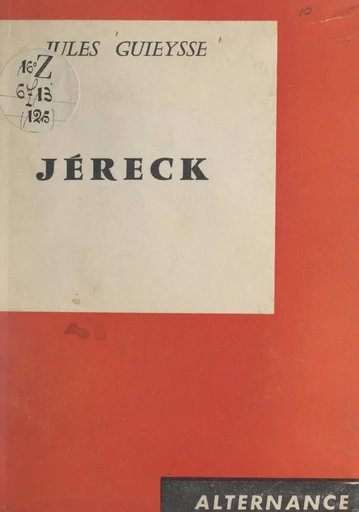 Jéreck - Jules-F. Guieysse - FeniXX réédition numérique