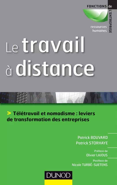 Le travail à distance - Patrick Storhaye, Patrick Bouvard - Dunod