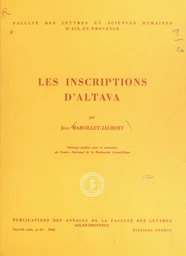 Les inscriptions d'Altava