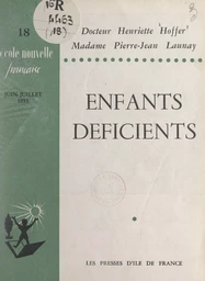 Enfants déficients