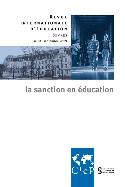 La sanction en éducation -  Revue internationale d'éducation sèvres 81 - Ebook -  CIEP - Didier