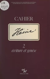 Cahier Heine (2). Écriture et genèse