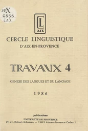 Genèse des langues et du langage