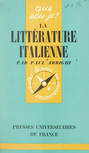 La littérature italienne - Paul Arrighi - FeniXX réédition numérique