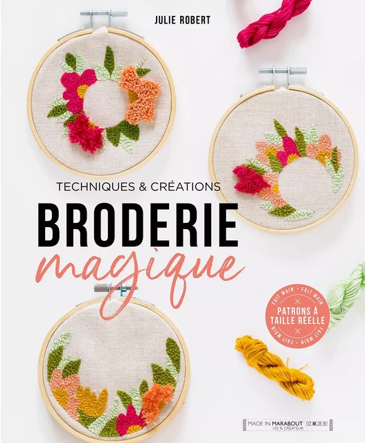 Punchneedle broderie magique - Julie Robert - Marabout