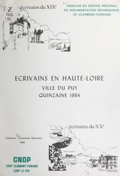 Écrivains en Haute-Loire