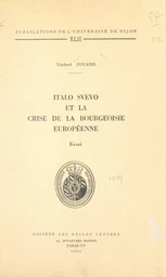 Italo Svevo et la crise de la bourgeoisie européenne