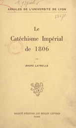 Le catéchisme impérial de 1806