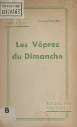 Les vêpres du dimanche