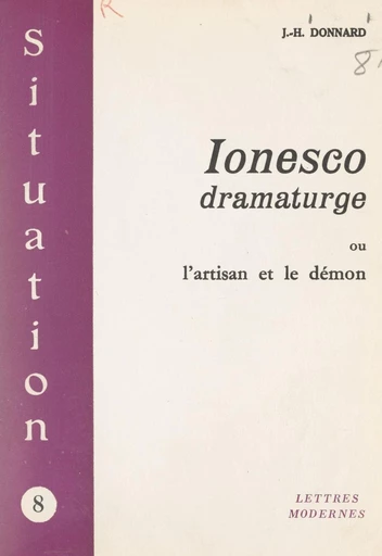 Ionesco dramaturge - Jean-Hervé Donnard - FeniXX réédition numérique