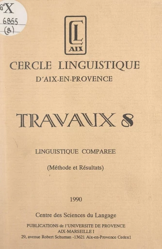 Linguistique comparée -  Collectif - FeniXX réédition numérique