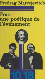 Pour une poétique de l'événement : La poésie de circonstance