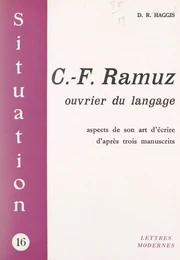 C.-F. Ramuz, ouvrier du langage