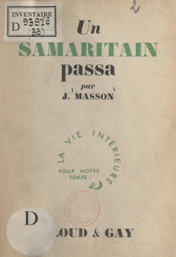 Un Samaritain passa - Joseph Masson - FeniXX réédition numérique