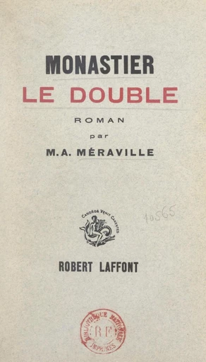 Monastier le double - Marie-Aimée Méraville - FeniXX réédition numérique