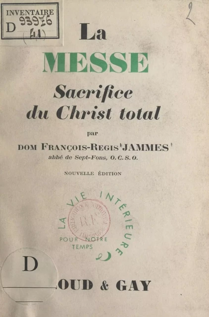 La messe - François-Régis Jammes - FeniXX réédition numérique