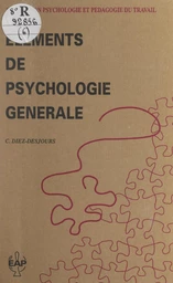 Éléments de psychologie générale