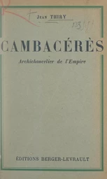 Jean-Jacques-Régis de Cambacérès