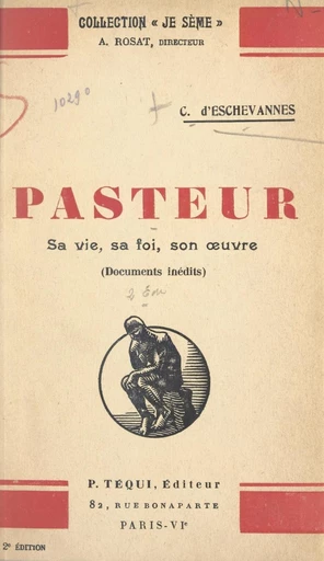 Pasteur - Carlos d'Eschevannes - FeniXX réédition numérique