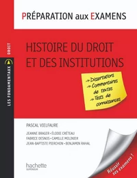 Préparation aux examens, Histoire du droit et des institutions